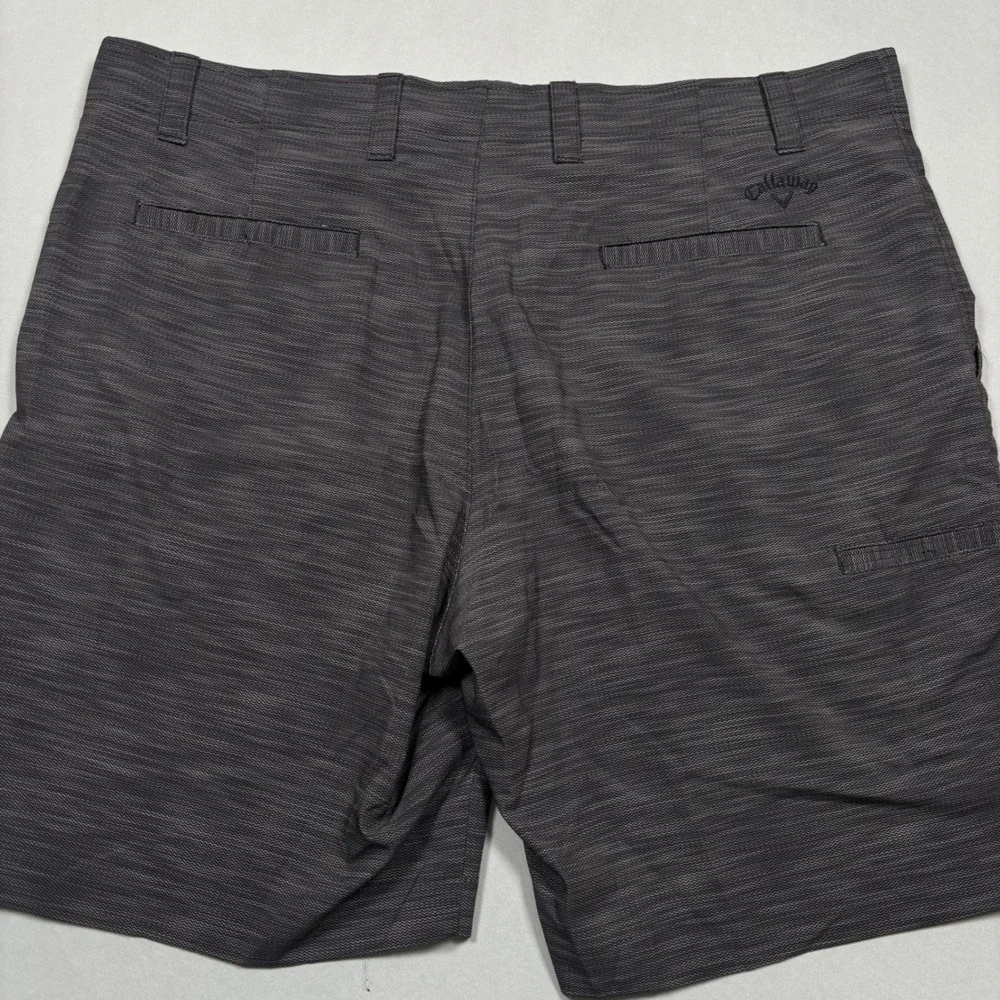 Callaway Golf Shorts Mens 40 Grey Chevron Textured Stretch Performance